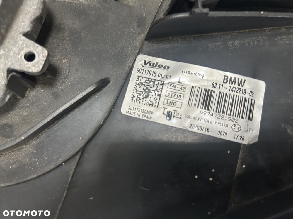 BMW X1 F48 FULL LED KOMPLET 7472219-02 7472220-01 IGLA ORG - 3