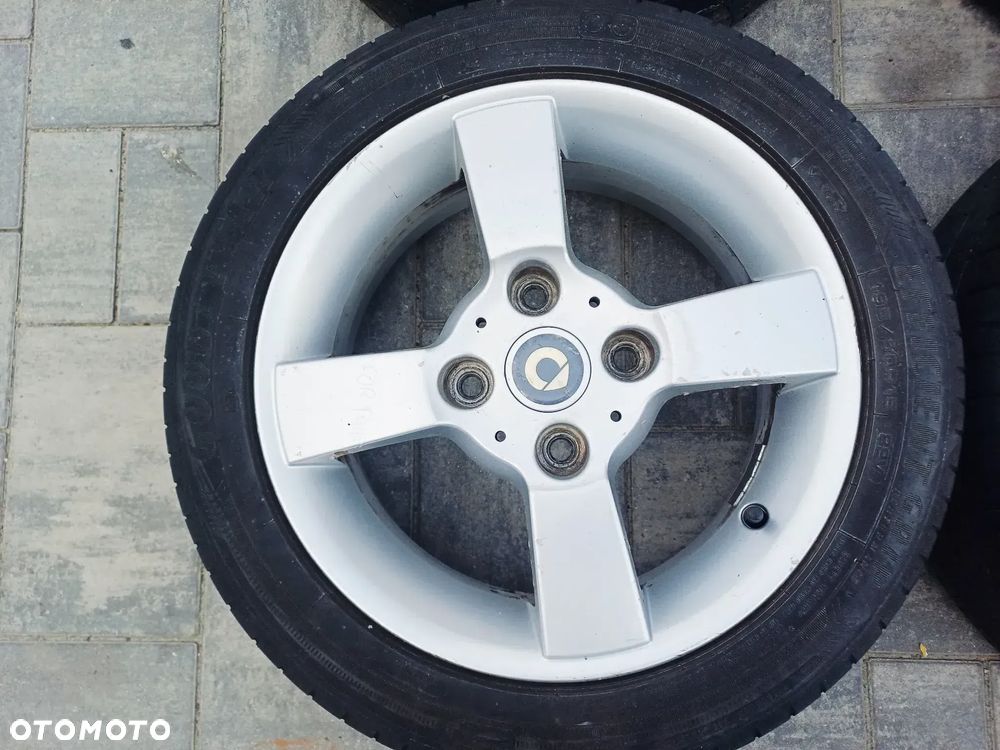 FELIGI Z OPONAMI ALUMINIOWE SMART FORFOUR R15 4X100 60.1mm OPONY 195/50 R15 LATO NR4 - 3
