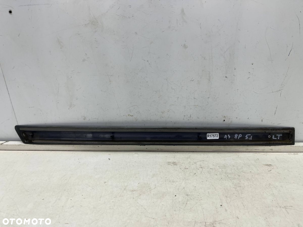 Listwa Audi A3 8P Sportback 5d 03-13r. lewa tylna nakładka drzwi boczna lewy tył 8p4853963a - 10