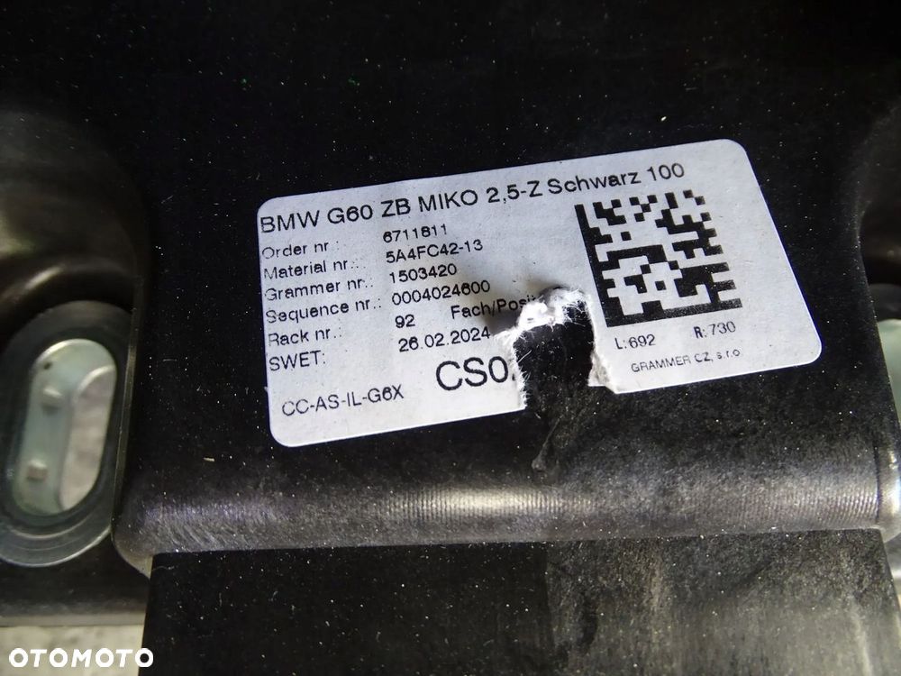 TUNEL ŚRODKOWY BMW 5 G60 G61 PODŁOKIETNIK SKÓRA SKÓRZANY SCHWARZ NOWY - 4