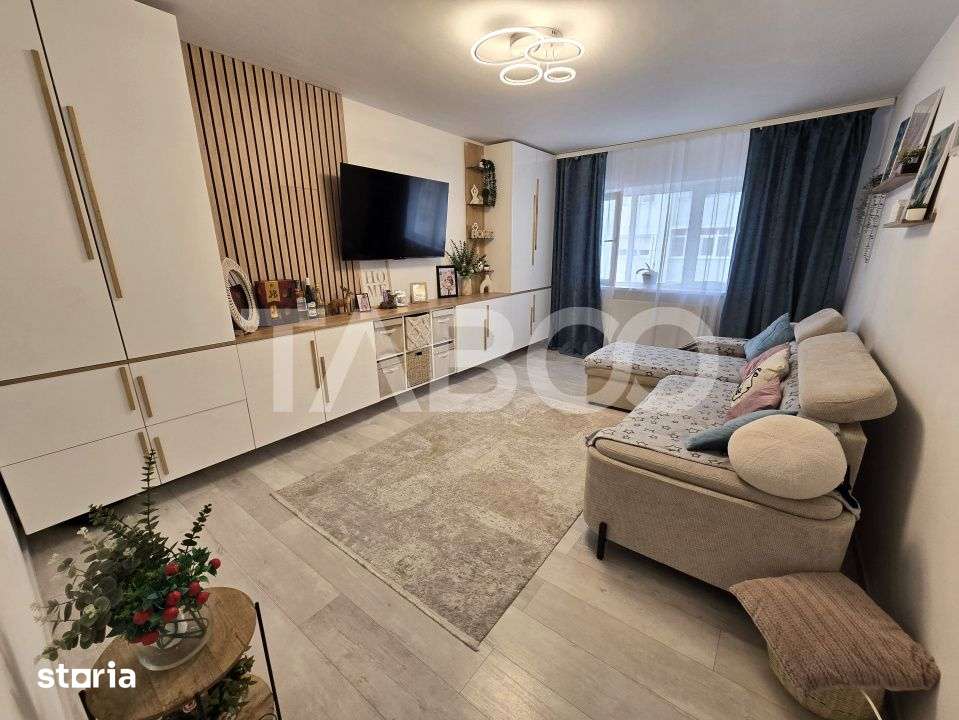 Apartament decomandat de vanzare mobilat pivnita Vasile Aaron Sibiu — fotografia 1