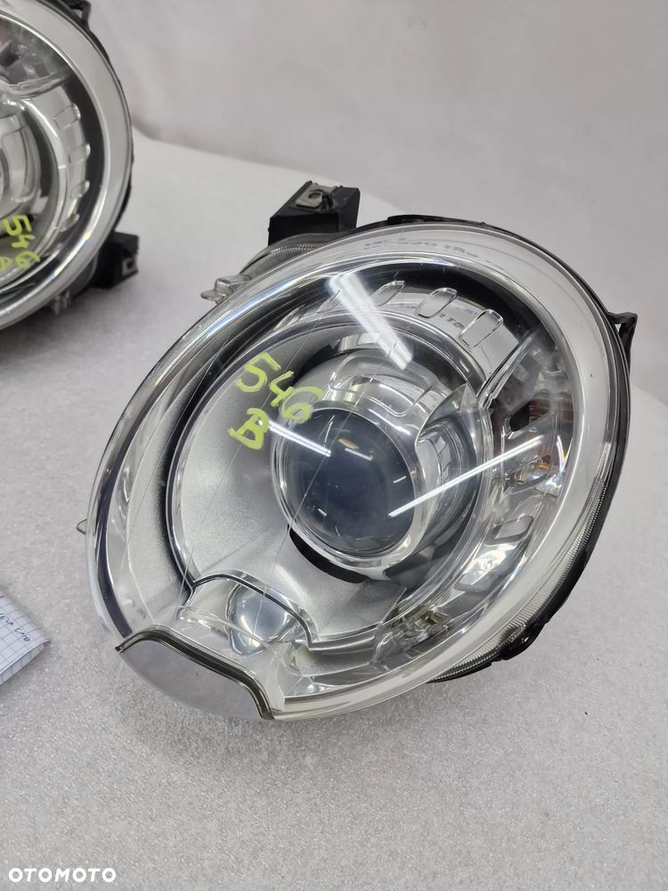 FIAT 500 07-15 KOMPLET LAMP PRZEDNICH PRZÓD LEWA / PRAWA LAMPA PRZEDNIA PRZÓD XENON + SPRYSKIWACZE , NR AUKCJI LA546 - 13