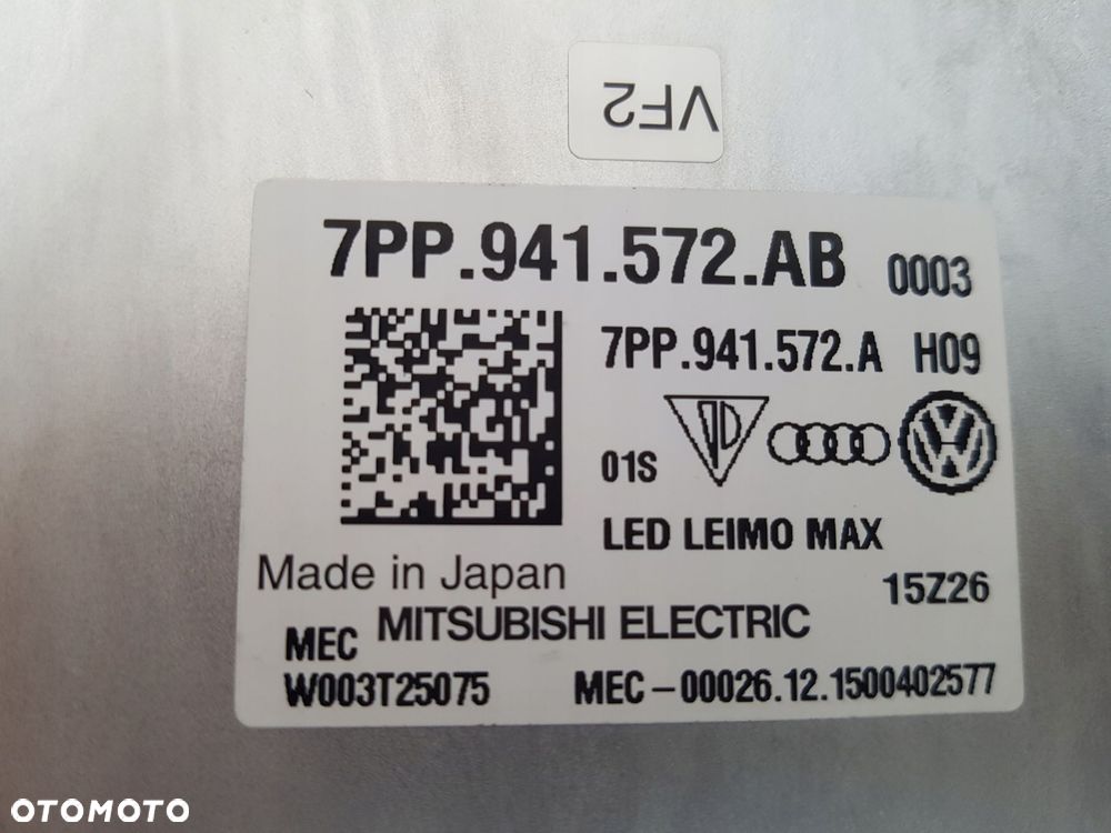 vw passat b8 moduł przetwornica led sterownik 3g0998572 7pp941572ab - 3