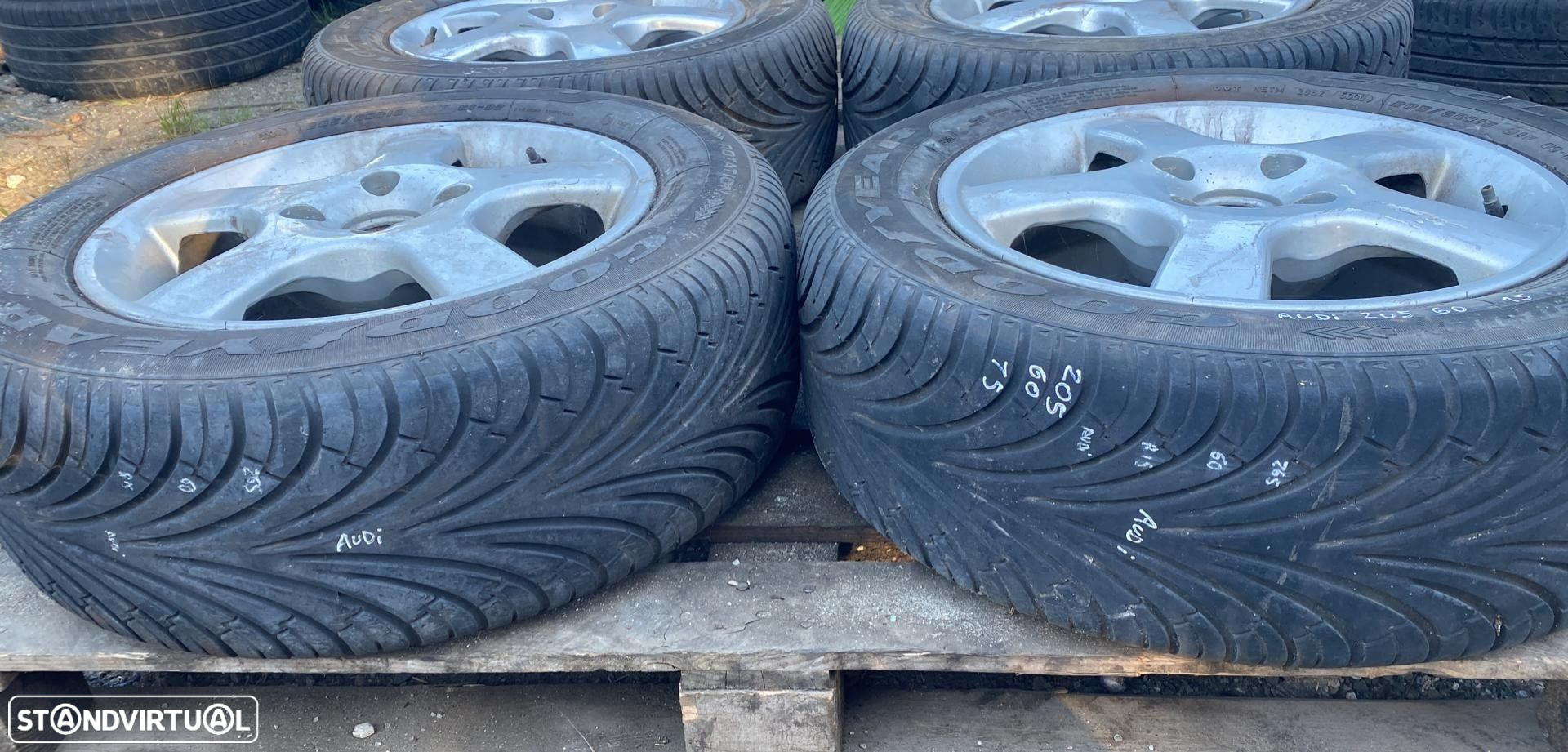 Jantes Audi R15 com pneus 205/60 4x108 - 7