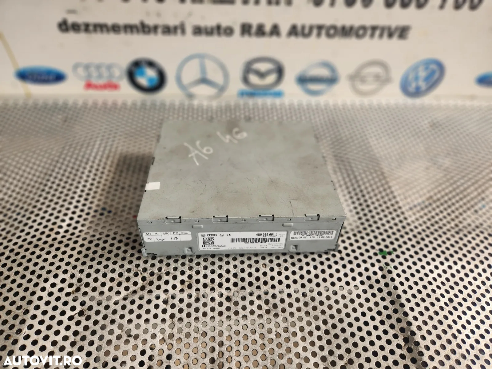 Unitate MMI Radio Box Navigatie Audi A4 B8 A5 A6 C7 A7 Q5 Etc. DUPA 2008 Cod 4G0035061L Dezmembrez Audi - Dezmembrari Arad - 3