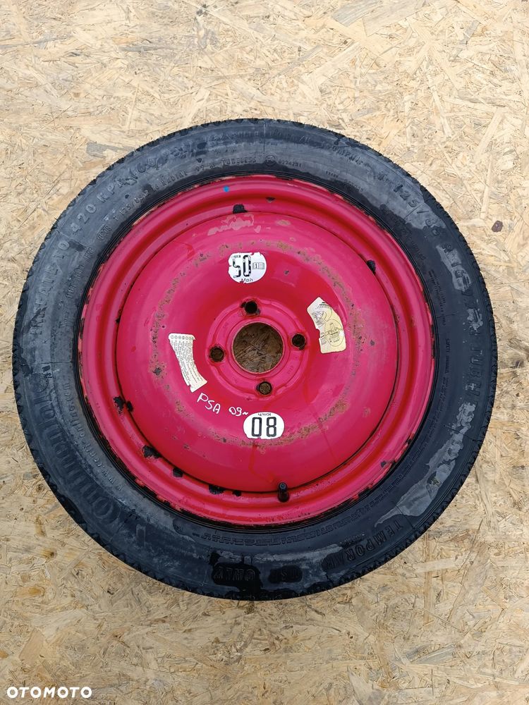 KOŁO DOJAZDOWE ZAPASOWE PEUGEOT 308 CITROEN 16 CALI 4X108 - 1