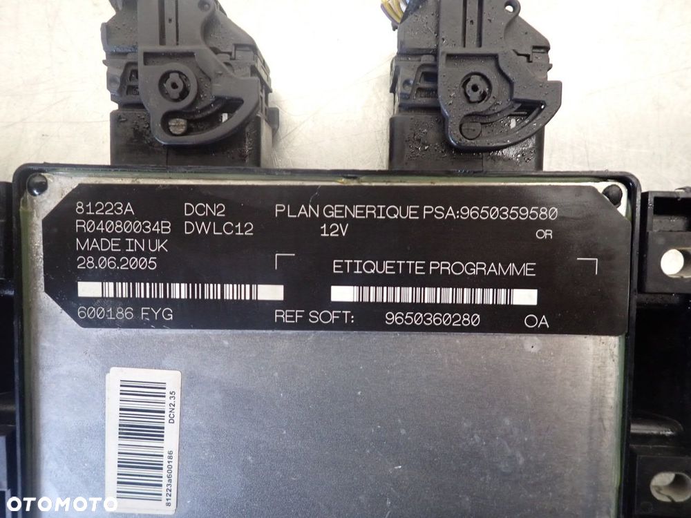 KOMPUTER SILNIKA PEUGEOT PARTNER 1.6 9650360280 - 3