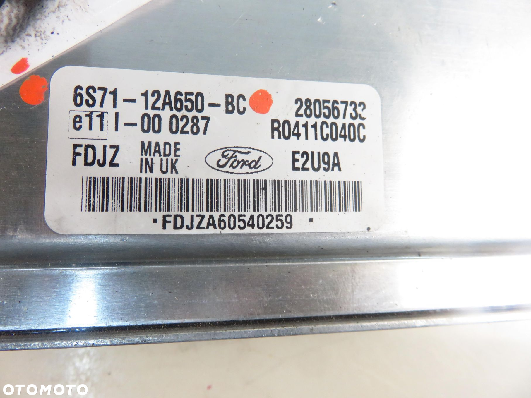 STEROWNIK FORD MONDEO MK3 III (B5Y) 2.0 TDCi - FMBA 6S7112A650BC - 4