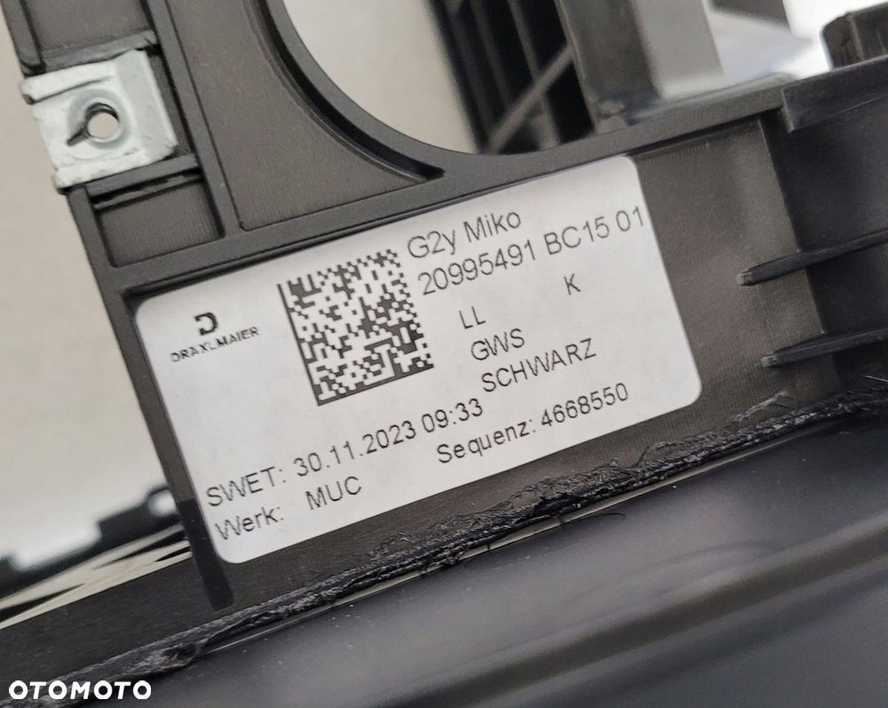PODŁOKIETNIK TUNEL STEROWNIK IDRIVE BMW 3 G20 4 G22 G23 - 5