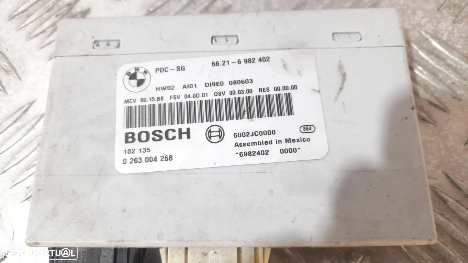 CENTRALINA ESTACIONAMENTO BMW SERIE 3 E90 SEDAN 66216982402 6982402 0263004268 BOSCH PARKING PARQUE SENSORES SERIE 3 E91 E92 COUPE E93 CABRIO SERIE 1 E87 E81 E82 COUPE E88 CABRIO X1 E84 - 3