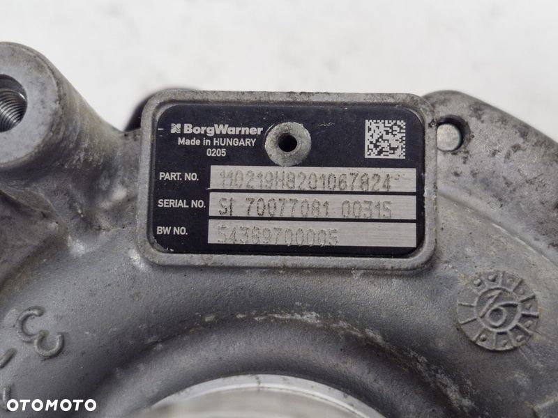 RENAULT GRAND SCENIC IV 4 1.6 DCI TURBINA TURBOSPRĘŻARKA TURBO 54389700005 - 2