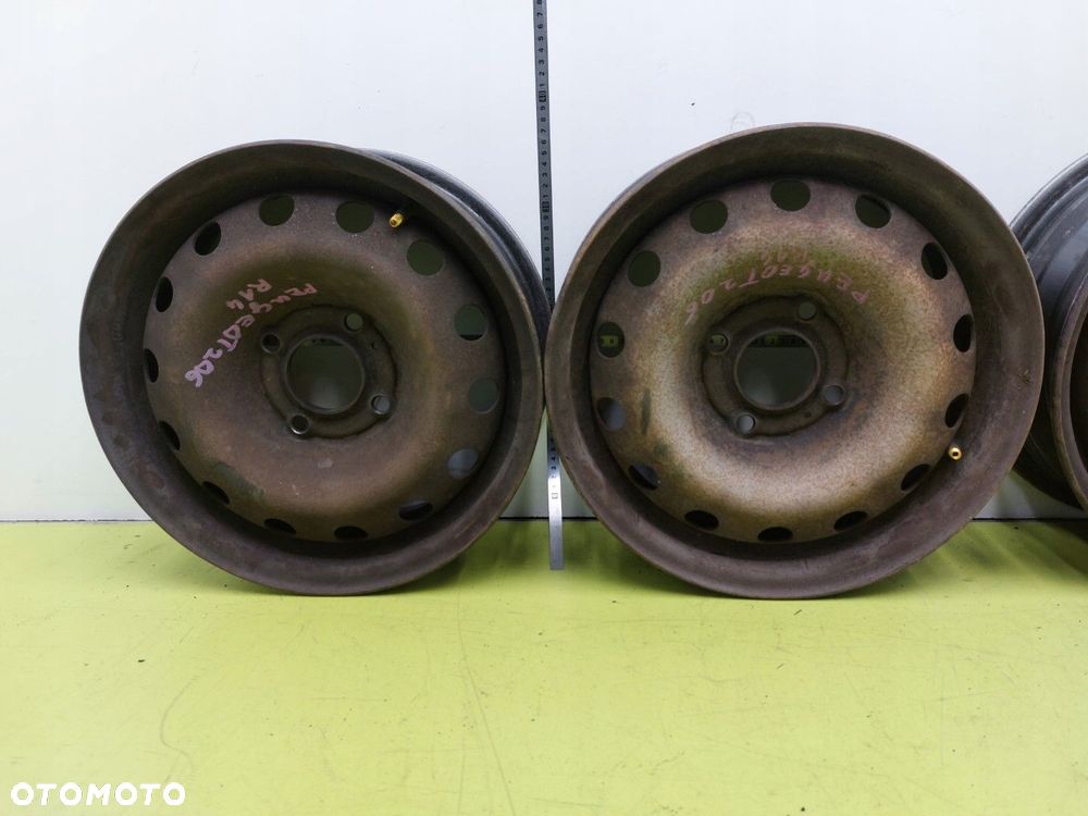 Felgi stalowe 4 SZT PEUGEOT 206 207 98-10 5.5J X 14 4X108 65 MM - 3