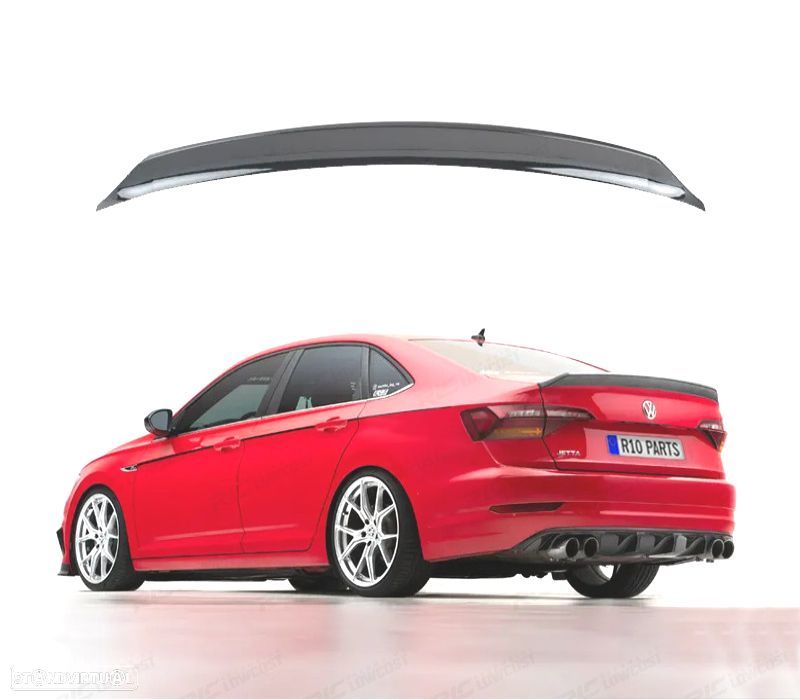 AILERON SPOILER VOLKSWAGEN VW JETTA 19- PRETO BRILHANTE - 1