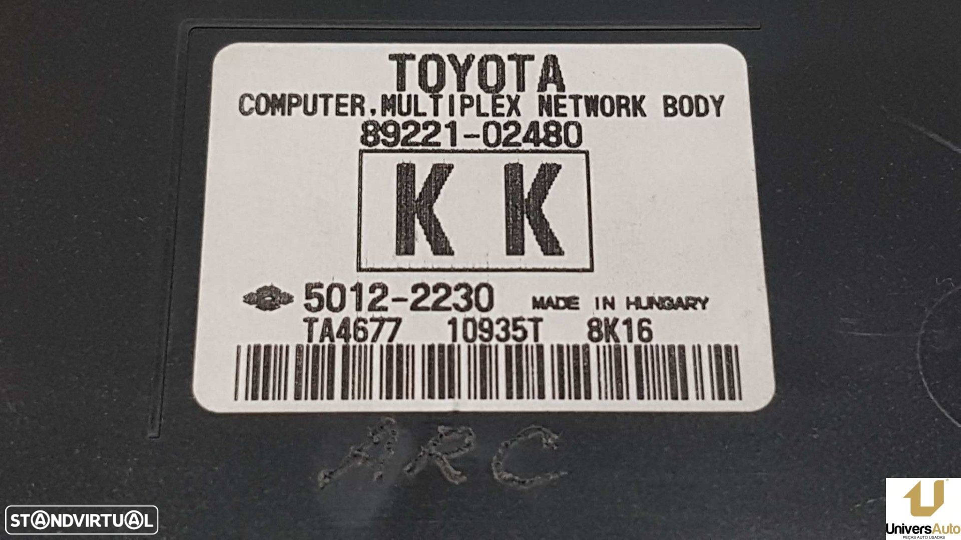 MÓDULO ELETRÓNICO TOYOTA AURIS HYBRID ACTIVE - 5