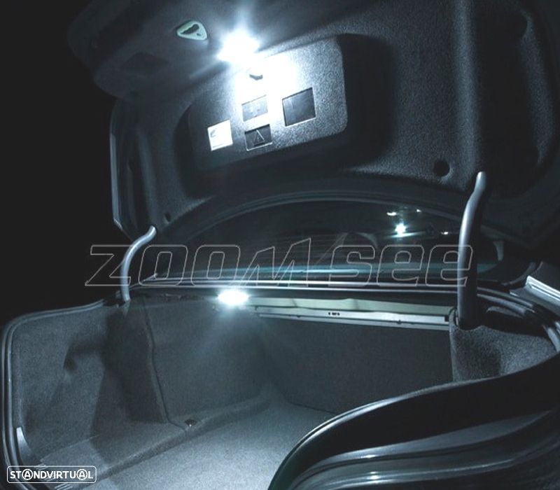 KIT COMPLETO 18 LAMPADAS LED INTERIOR BMW E60 E61 M5 520I 523I 530I XDRIVE 520D 525D 535D 530D SEDAN - 3