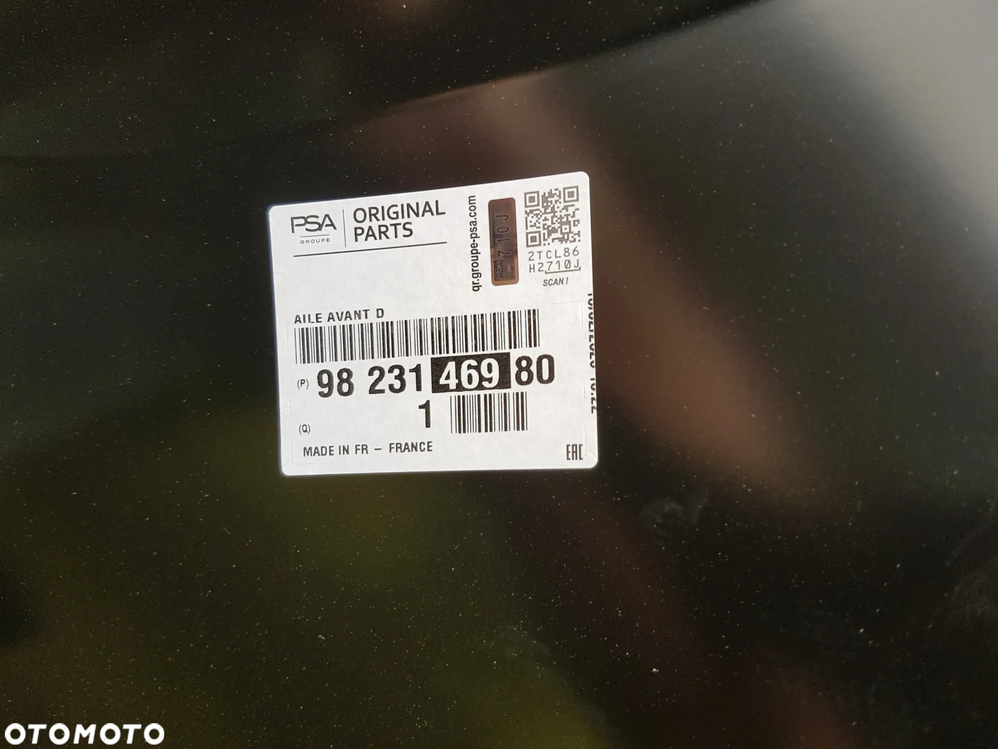 PEUGEOT 208 II 19 - BŁOTNIK PRZEDNI PRAWY PRZOD NOWY - 3