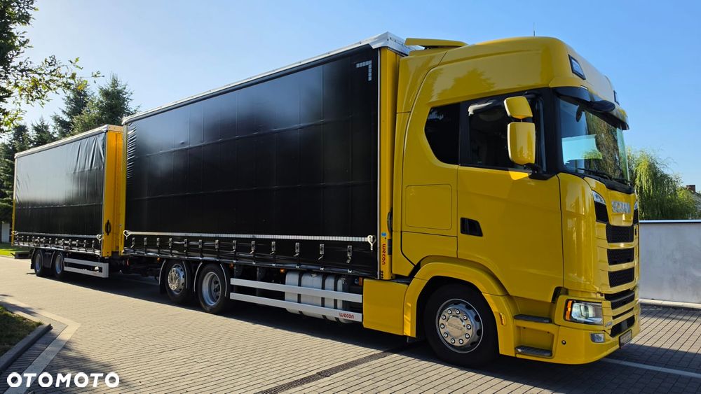 Scania ///S450///2019///ZESTAW/// TANDEM///WECON///7.70+7.70///DACH PODNOSZONY///FULL LED///WAGA/// KLIMATYZACJA POSTOJOWA///RETARDER/// SKÓRY///TELEWIZOR///STAN DOBRY - 3
