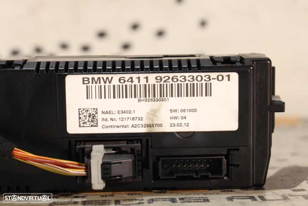 Climatronic / Comando Sofagem / Chaufagem Bmw 1 (E87)  64119263303 / 9 - 4
