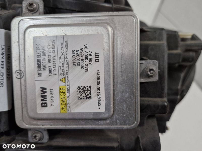 BMW F20 F21 LAMPA PRAWY PRZÓD PRAWA PRZEDNIA REFLEKTOR BI XENON 7229688 - 7
