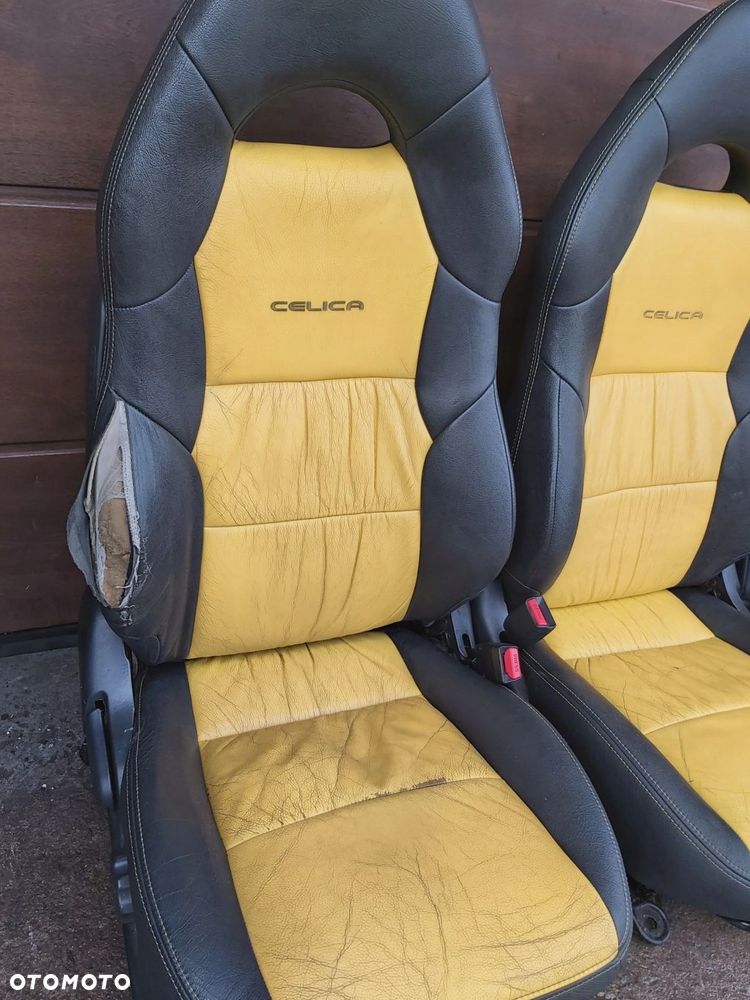 Toyota Celica VII 7 fotel fotele skóra przód tył - 3