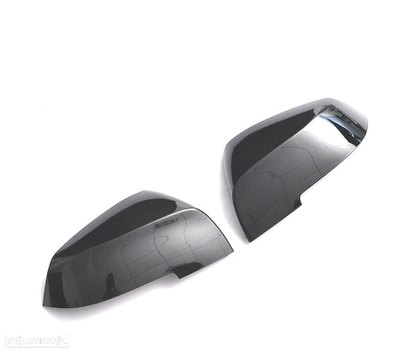 CAPAS DE ESPELHOS RETROVISORES BMW F30 F31 F32 F33 F36 F20 F22 PRETO BRILHO - 1