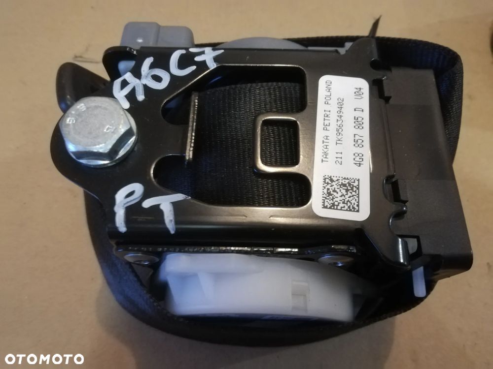 Audi A6 C7 pasy bezpieczeństwa napinacz pirotechnika przód tył lewy p rawy KOMPLET - 2
