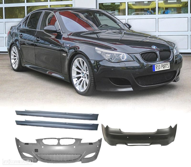 KIT CARROÇARIA BMW E60 07-10 LOOK M5 + TALONERAS PDC - 1