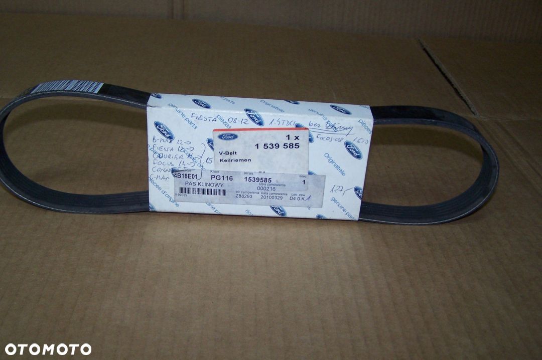 Pasek klinowy Ford C max Focus Fiesta 6PK 802 - 1