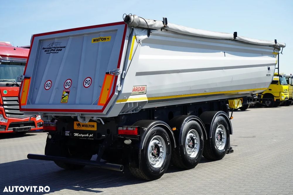 Wielton BASCULATOR / 26 M3 / HARDOX / MANEVRA HP / AXĂ RIDICATĂ / SAF - 7
