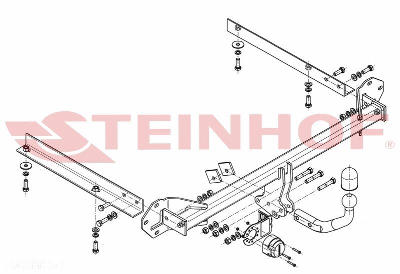 Hak Holowniczy + MODUŁ 7PIN do Honda Civic Kombi od 2014 - 2
