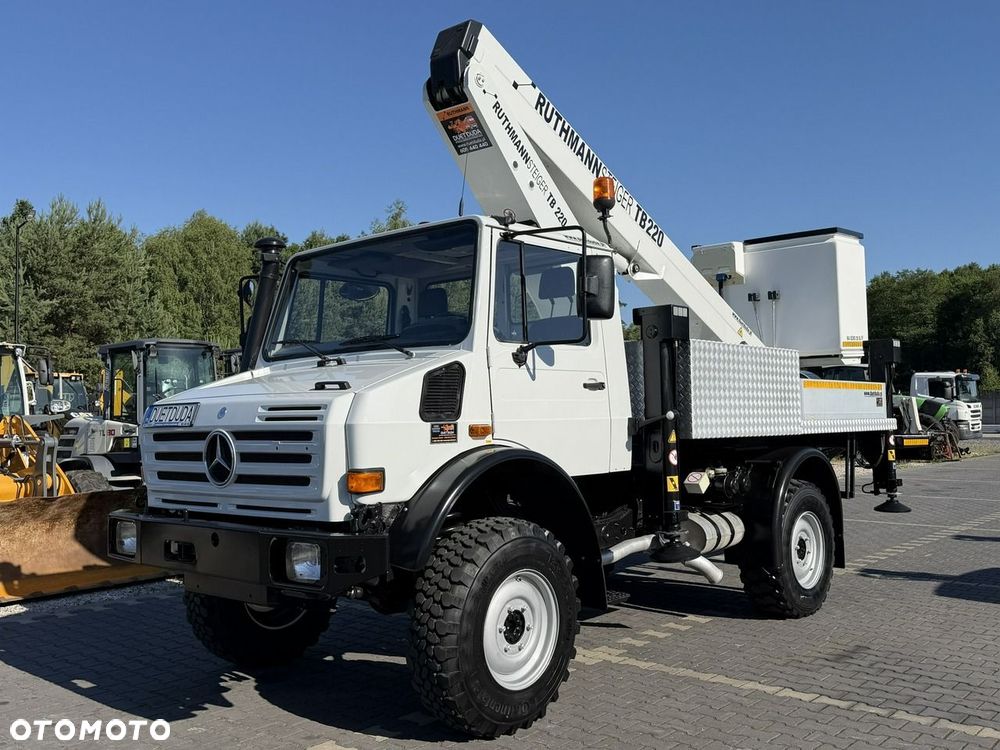 Mercedes-Benz UNIMOG 437 4x4 Zwyżka RUTHMANN STEIGER TB 220 Podnośnik Koszowy - 12
