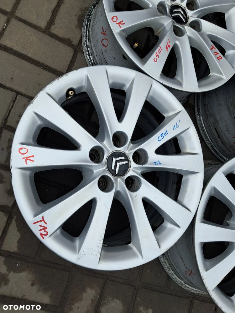 Citroen C5 III X7 Felgi aluminiowe 16" 7J 5x108 ET28 9687895880 - 12