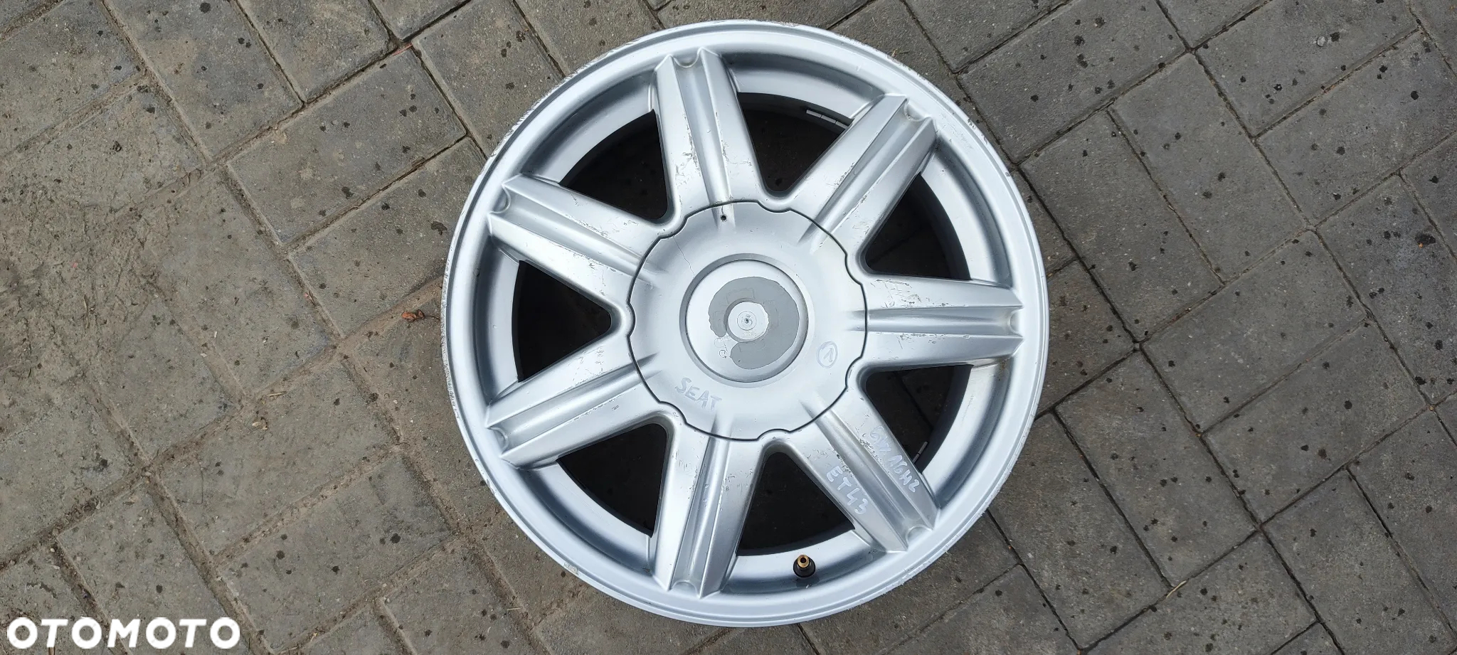 FELGI ALUMINIOWE 6L0601025B 5x100 6.5Jx16 CALI ET43 SEAT VW AUDI SKODA KOMPLET 4 SZTUKI - 2