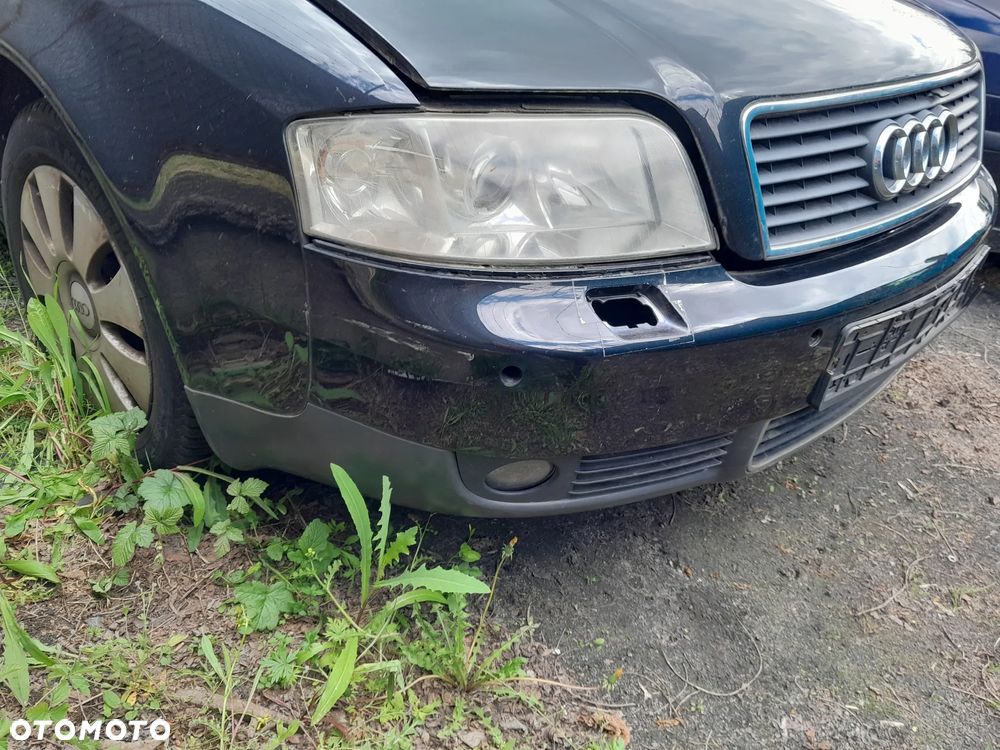Zderzak przedni AUDI A6 C5 Lift 01-04r. LZ9W PDC Xenon - 6