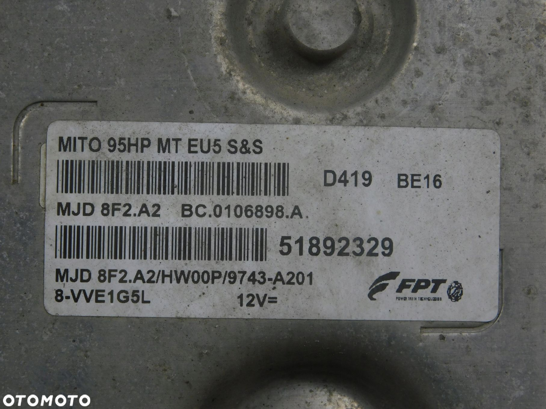 51892329 Mjd8F2.A2 Zestaw Startowy Alfa Romeo Mito 1.3 Jtdm 2009-2018 - 4