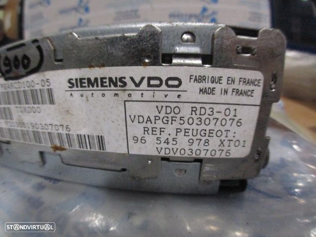 Radios 96545978XT01 PEUGEOT 1007 2005 1.4I 75CV 3P VERDE ORIGINAL PSARCD10 05 - 5
