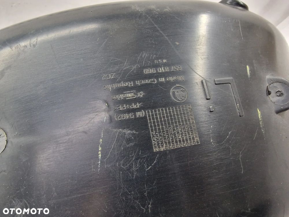 SKODA SCALA 657 18- LEWE NADKOLE TYLNE TYLNIE TYŁ + HOKEJ + OSŁONA , NR 657810969 , NR AUKCJI N1005 - 7