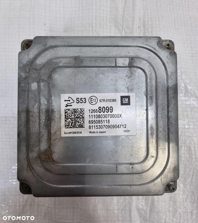KOMPUTER STEROWNIK SILNIKA OPEL CORSA E 1.4 12668099 - 1