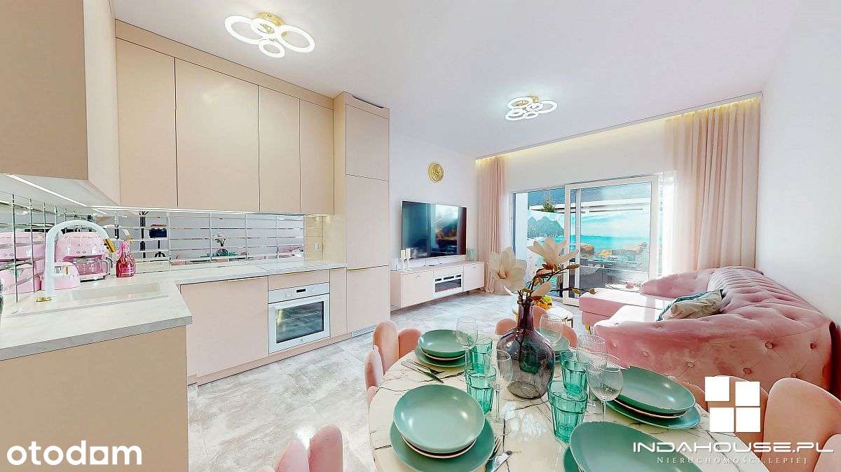3 pokojowy apartament nad morzem, balkon, taras,