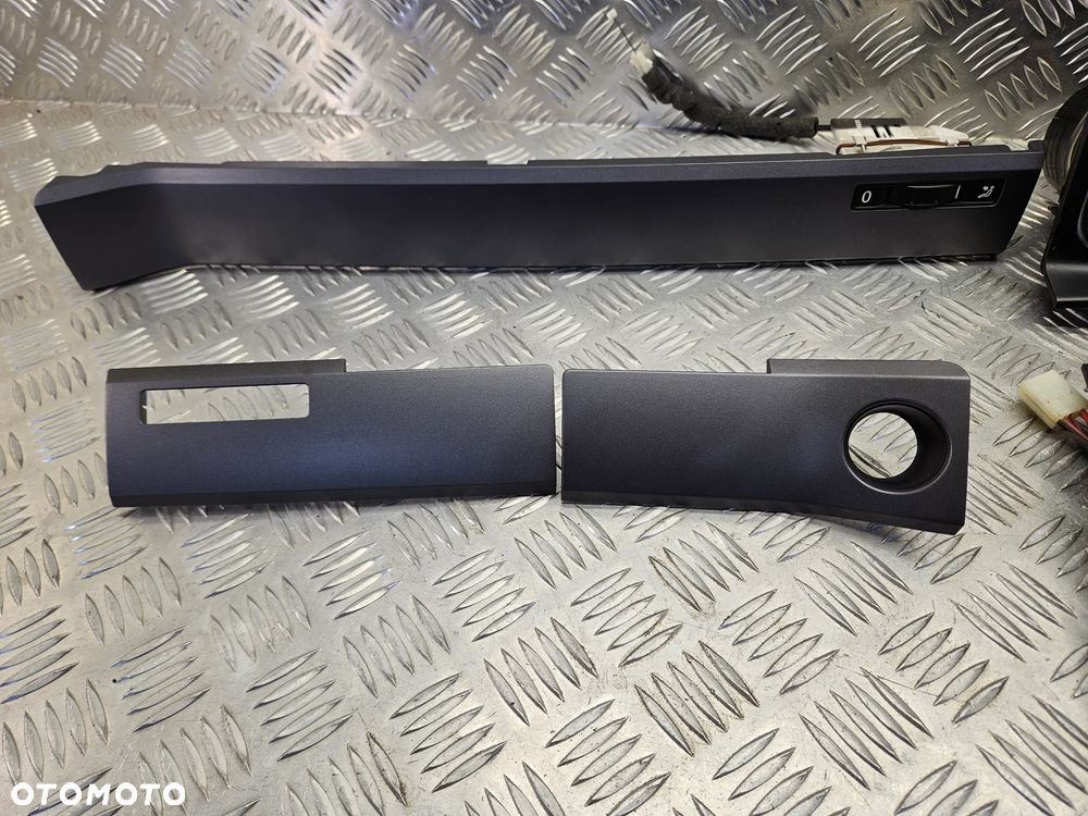 VW TOUAREG 7L 03-09R DEKORY SZARE MAT LISTWY OZDOBNE DRZWI KOMPLET - 3