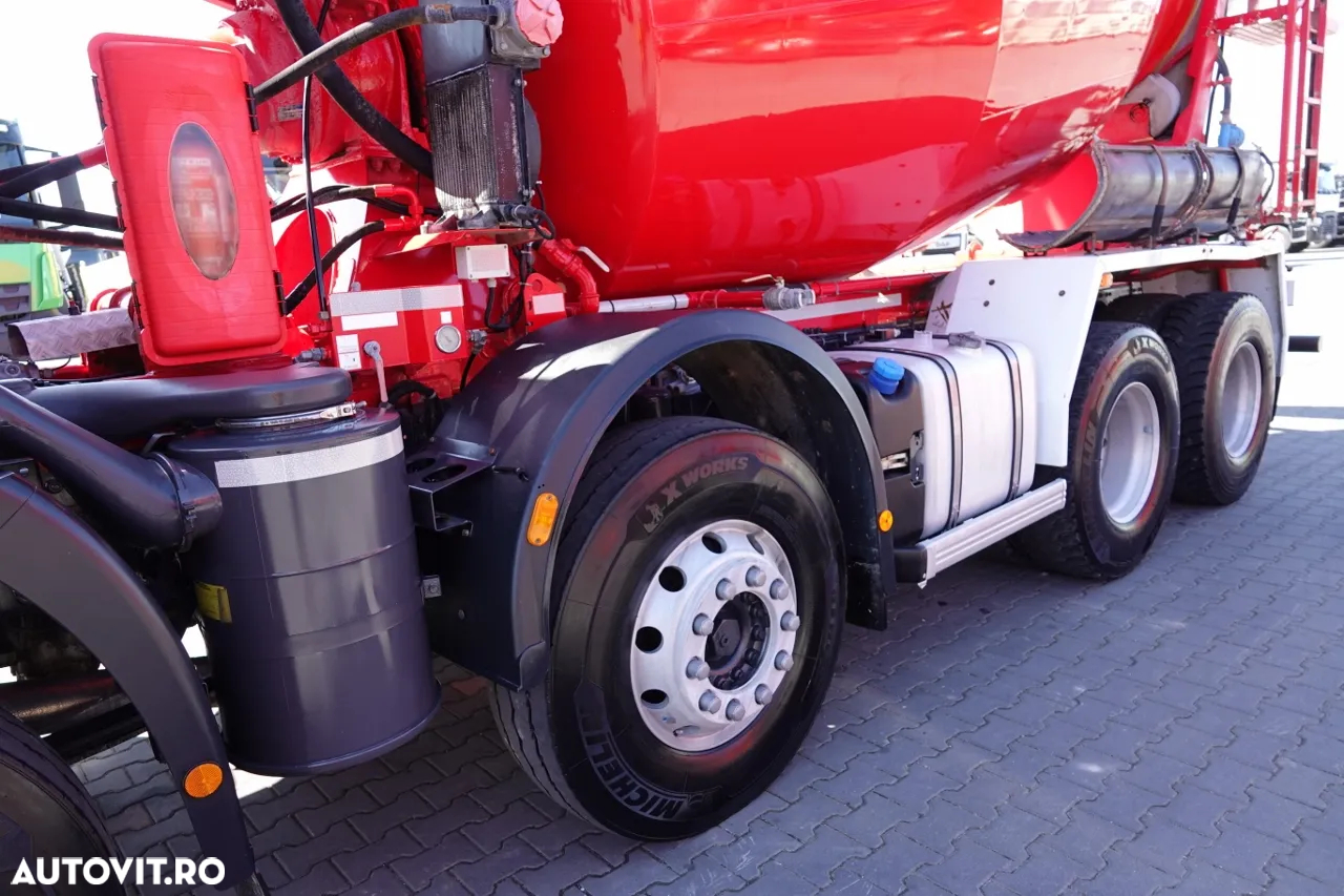 Scania TRAKKER 410 / 8X4 / BETONĂ 9 M3 / PUTZMEISTER / EURO 6 - 7