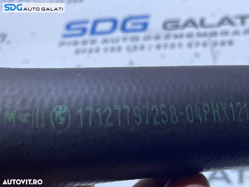 Furtun Conducta Radiator Apa BMW Seria 1 E82 E88 2.0 D N47 2006 - 2013 Cod 7797258 1436077 17127797258 - 5