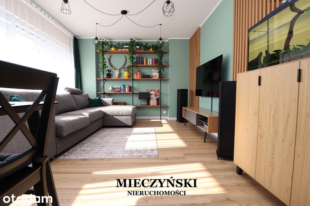 2 pokoje z dużym balkonem, centrum miasta, 47,8 m2