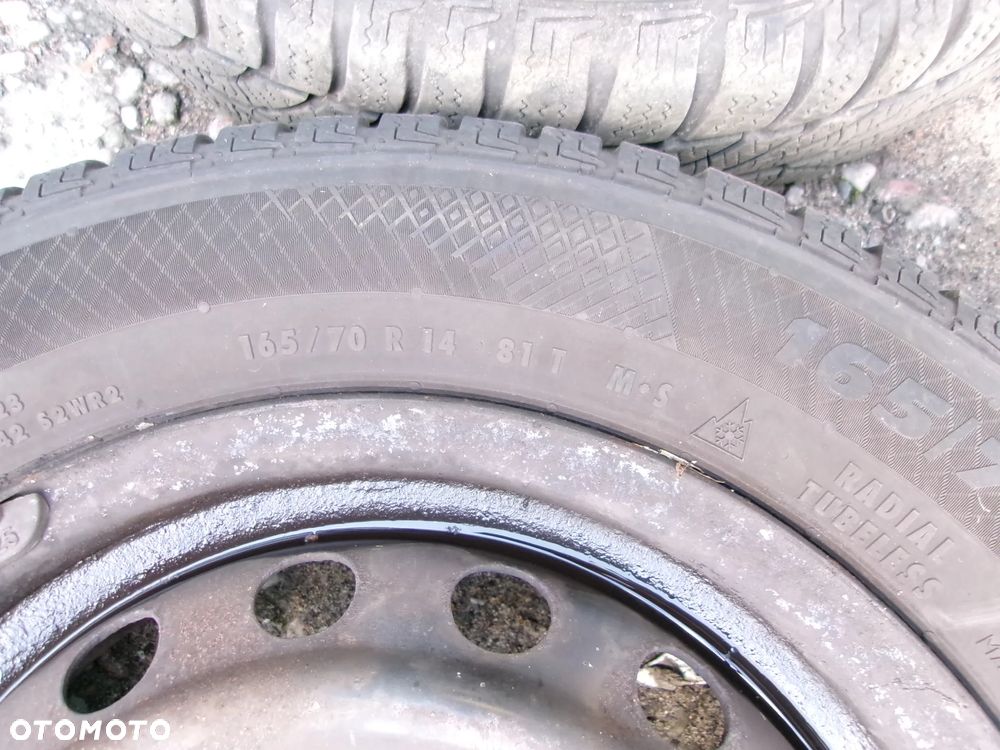 KOŁA FELGI OPONY ZIMA TOYOTA YARIS 165/70/14 4x100 KOMPL - 3