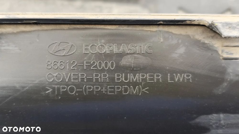 OSŁONA DOLNA DOKŁADKA ZDERZAKA TYLNEGO HYUNDAI ELANTRA VI 2016- 86612F2000 - 11