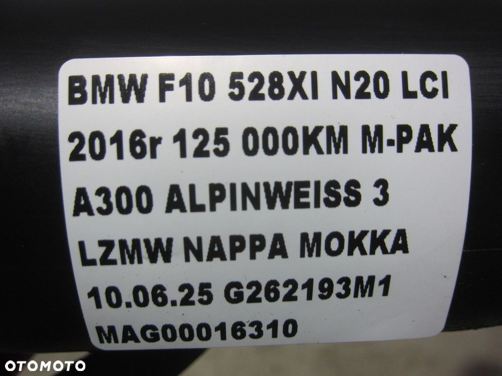 BMW F10 528i 245KM N20 PRZEWÓD POWIETRZA RURA 7612096 13717612096 - 7