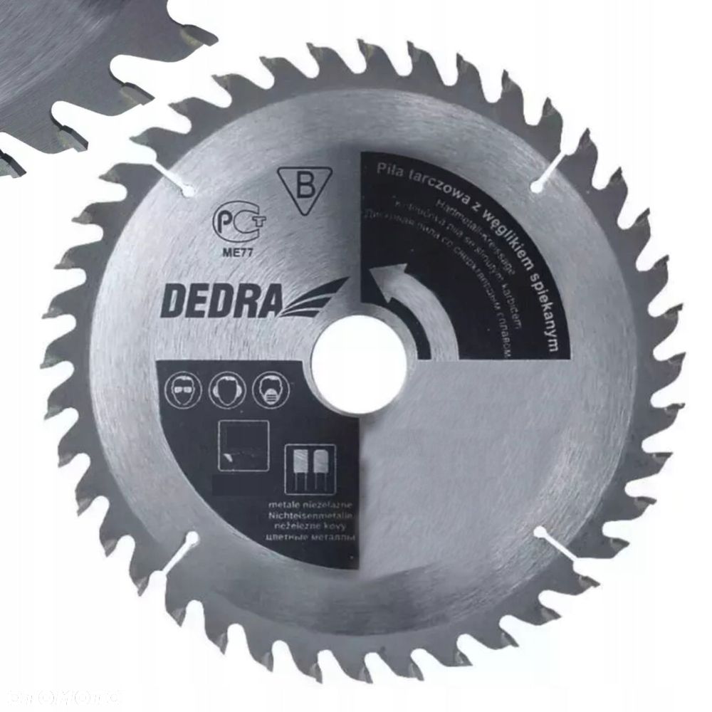 Piła tarczowa do drewna 60z śr.350x30 mm H35060 dedra - 10