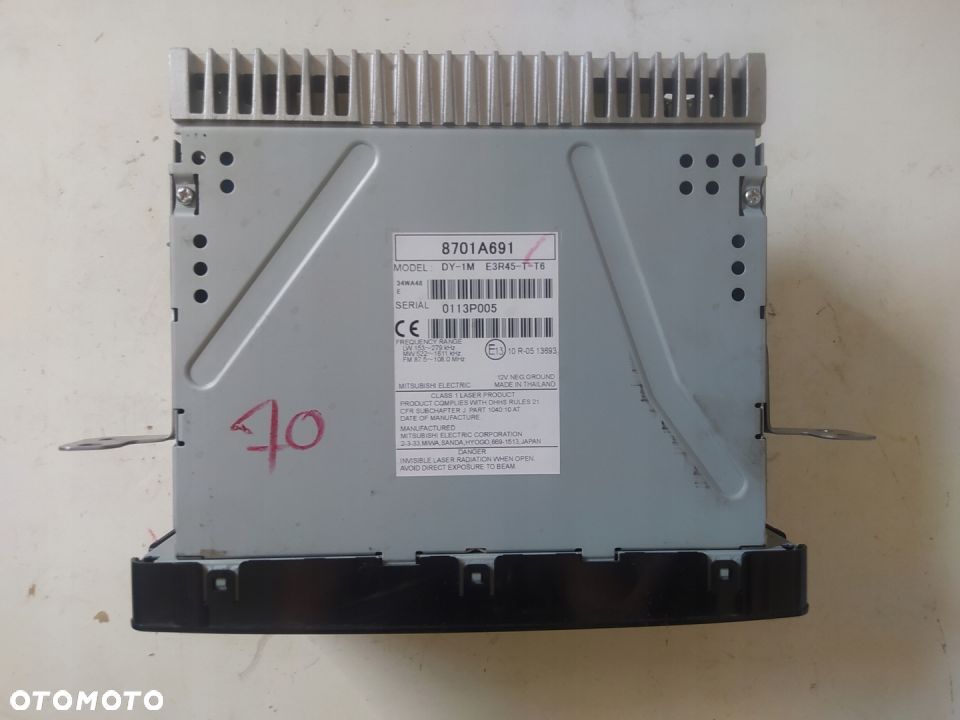 RADIO MITSUBISHI L200 FIAT FULLBACK 8701A691 - 2