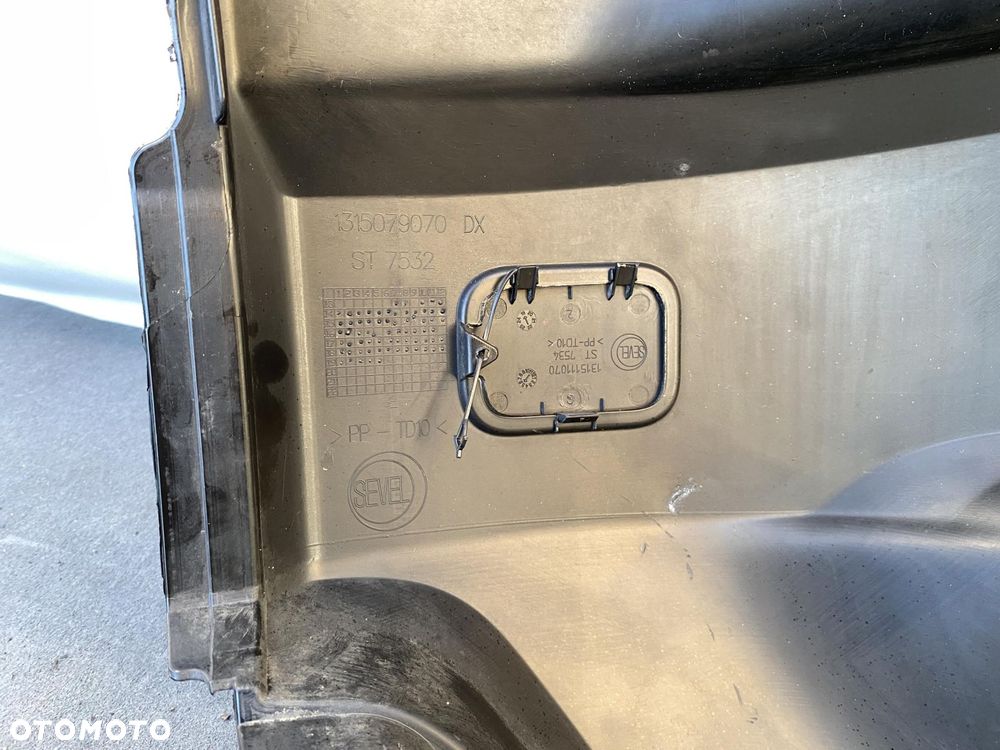 DUCATO BOXER JUMPER 14- NAROŻNIK ZDERZAKA PRZÓD CZARNY PRAWY LISTWA HALOGEN - 6