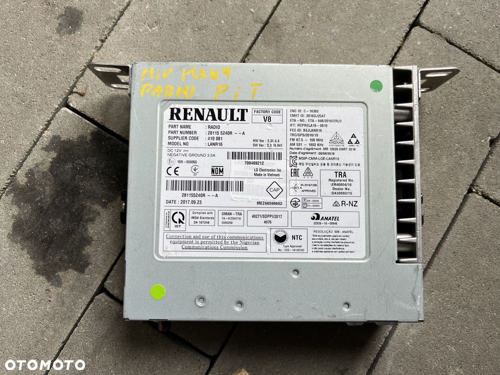 Radio (3) Renault Megane IV - 1